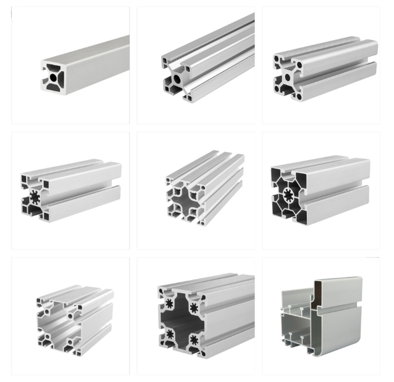 Perfil de extrusión de ranura en T