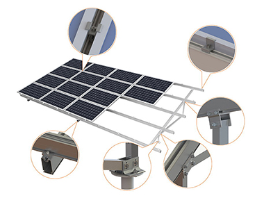 ¿De qué material es el soporte del panel solar?